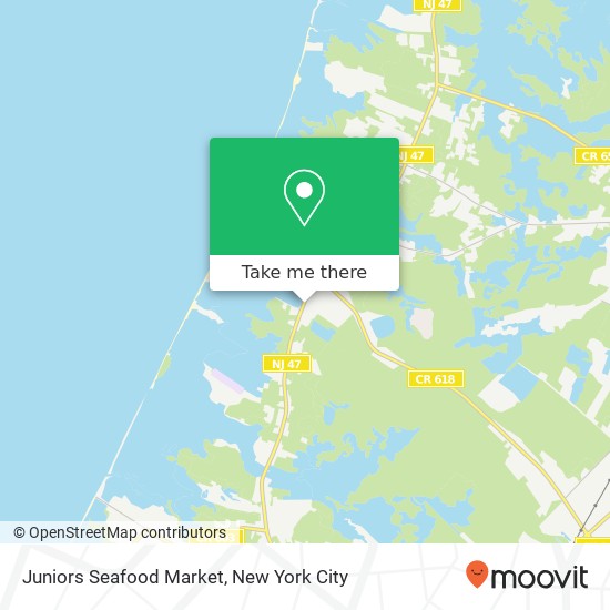 Mapa de Juniors Seafood Market