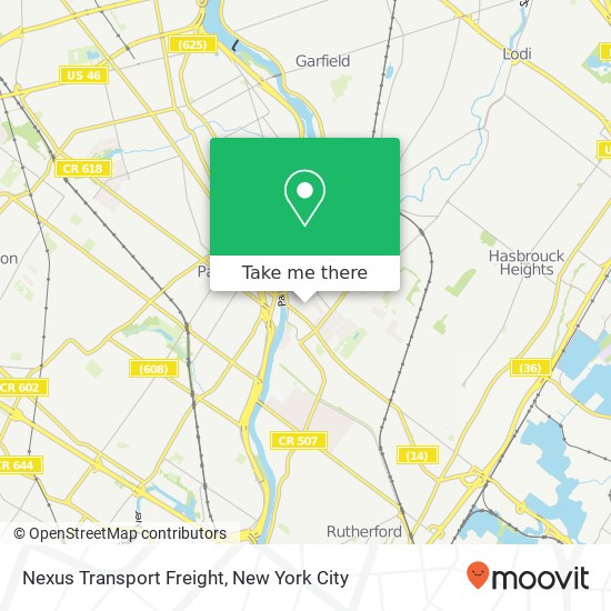 Nexus Transport Freight map