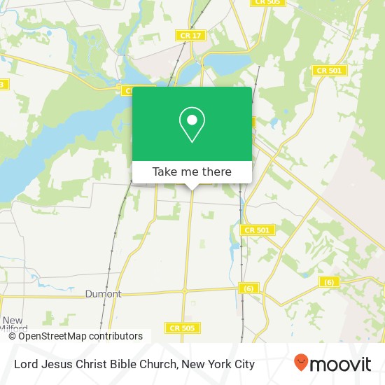 Lord Jesus Christ Bible Church map