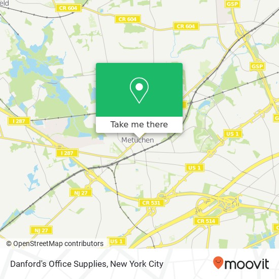 Mapa de Danford's Office Supplies