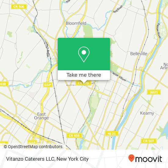 Vitanzo Caterers LLC map