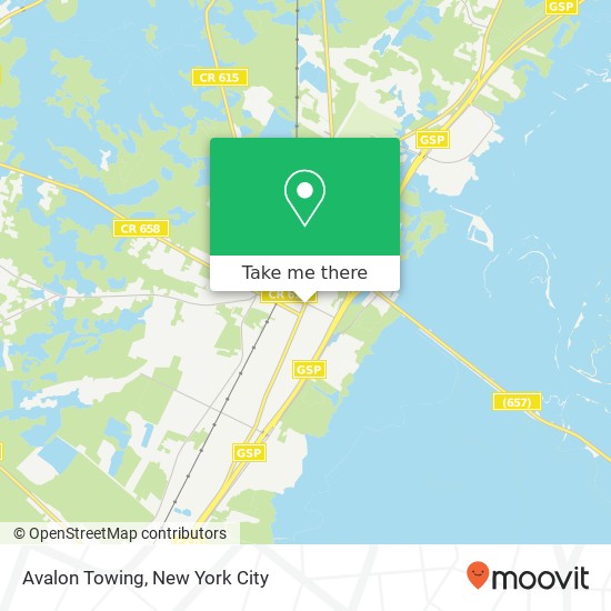 Mapa de Avalon Towing