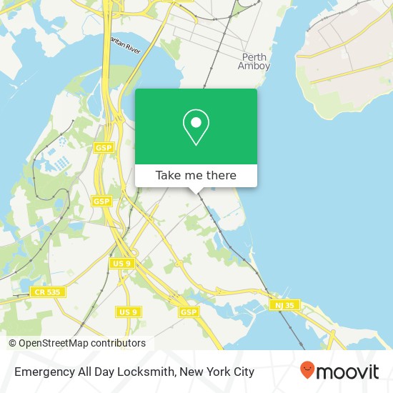 Mapa de Emergency All Day Locksmith