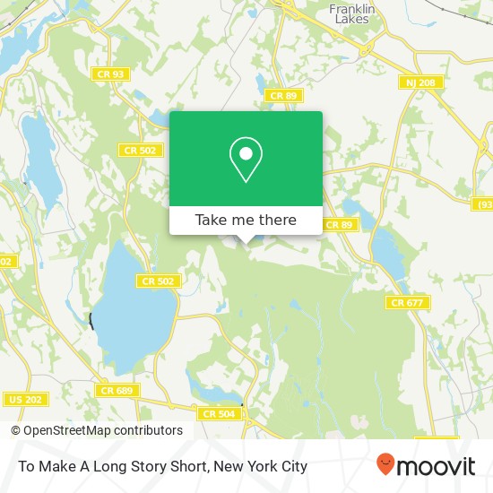 To Make A Long Story Short map