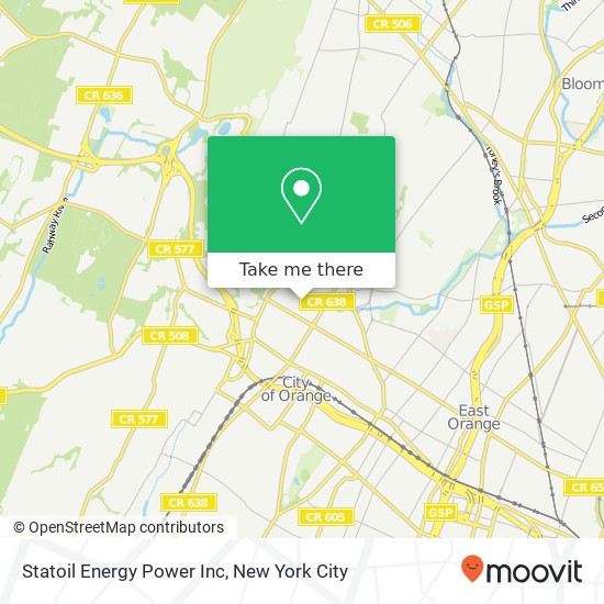 Statoil Energy Power Inc map