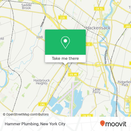 Mapa de Hammer Plumbing