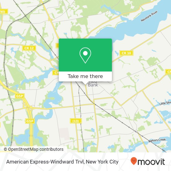 American Express-Windward Trvl map