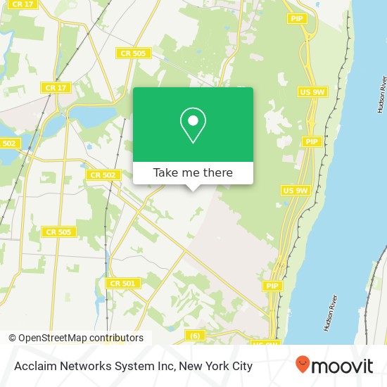 Mapa de Acclaim Networks System Inc