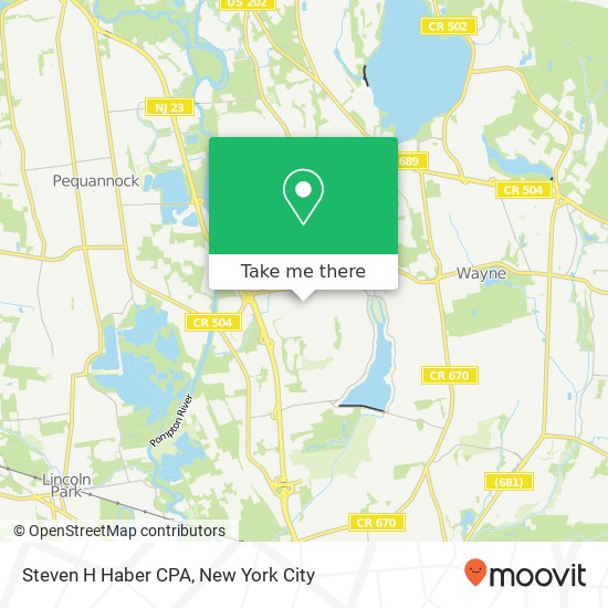 Steven H Haber CPA map