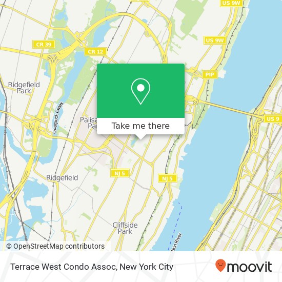 Mapa de Terrace West Condo Assoc