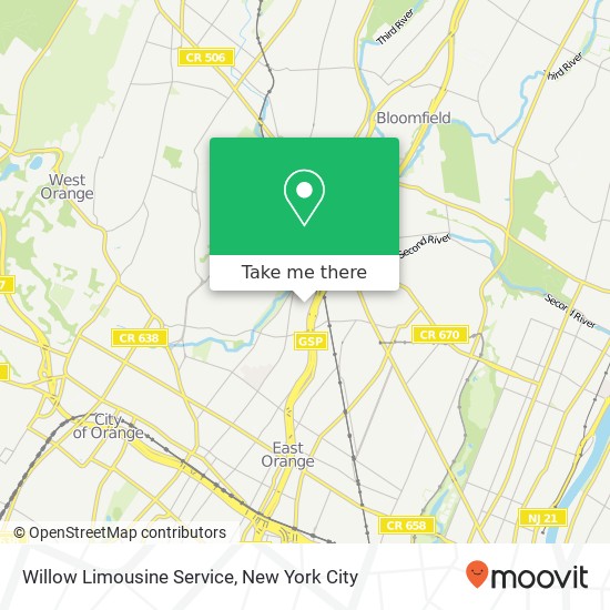 Willow Limousine Service map