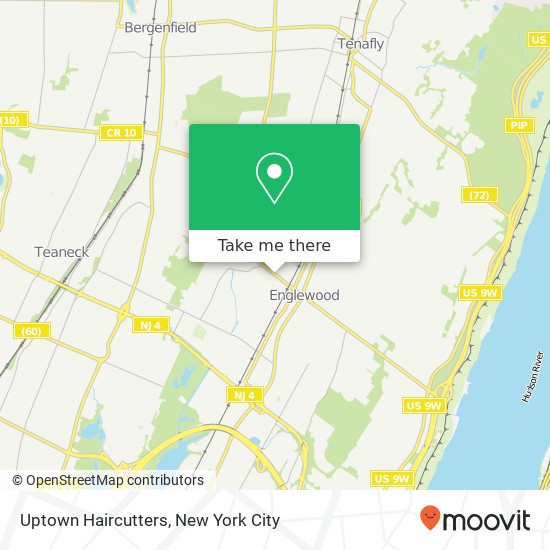 Uptown Haircutters map