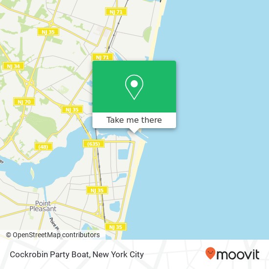 Mapa de Cockrobin Party Boat