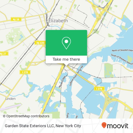 Mapa de Garden State Exteriors LLC