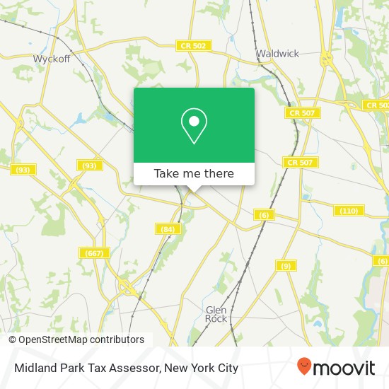 Midland Park Tax Assessor map