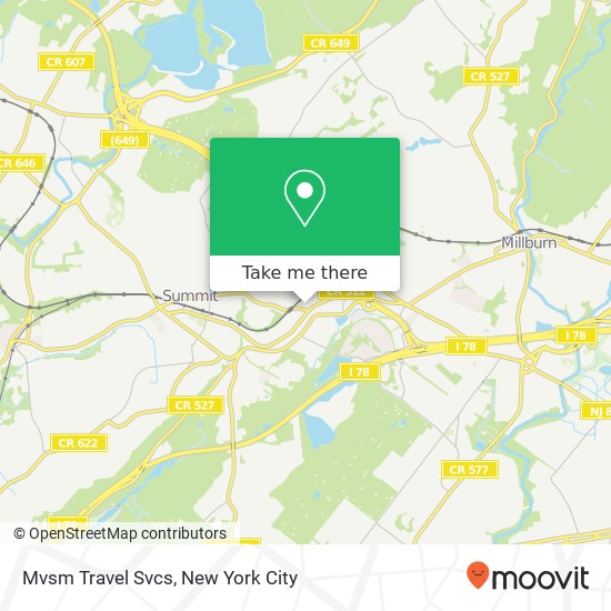 Mvsm Travel Svcs map