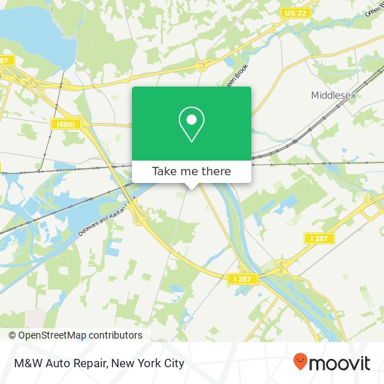 Mapa de M&W Auto Repair