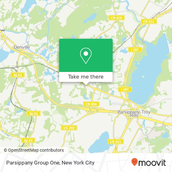 Parsippany Group One map