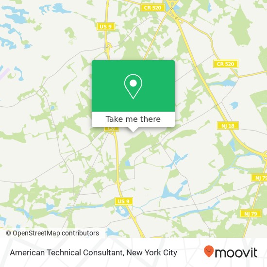 American Technical Consultant map