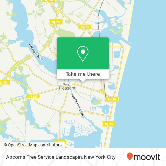 Abcoms Tree Service Landscapin map