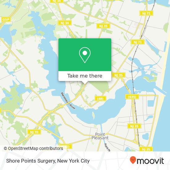 Shore Points Surgery map