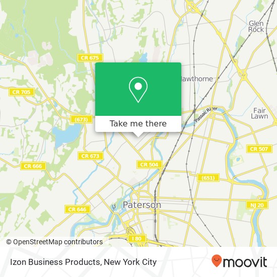 Izon Business Products map