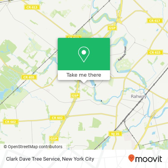 Clark Dave Tree Service map