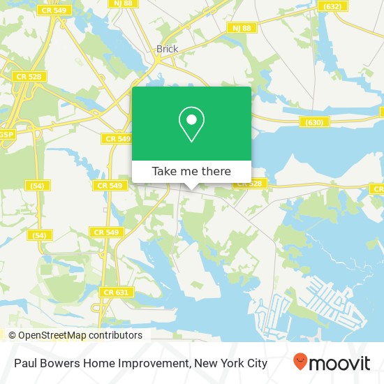 Paul Bowers Home Improvement map