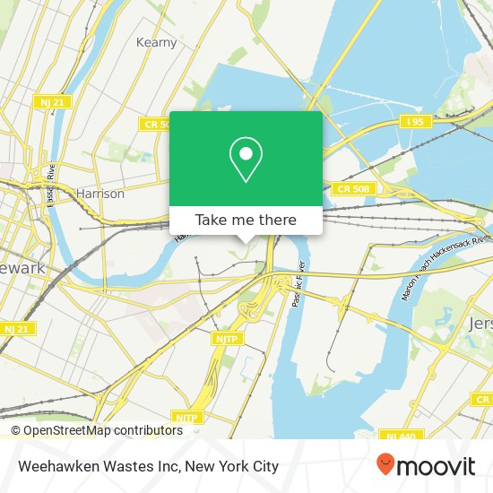Weehawken Wastes Inc map
