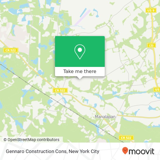 Gennaro Construction Cons map