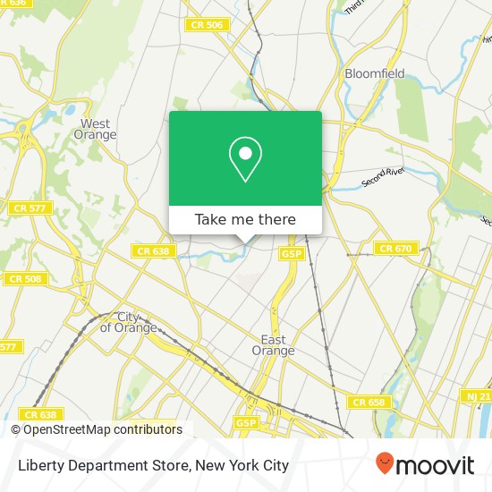 Liberty Department Store map