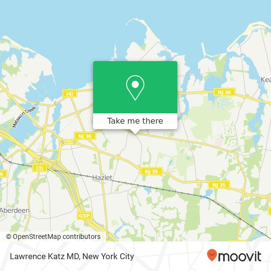Lawrence Katz MD map