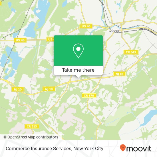 Commerce Insurance Services map