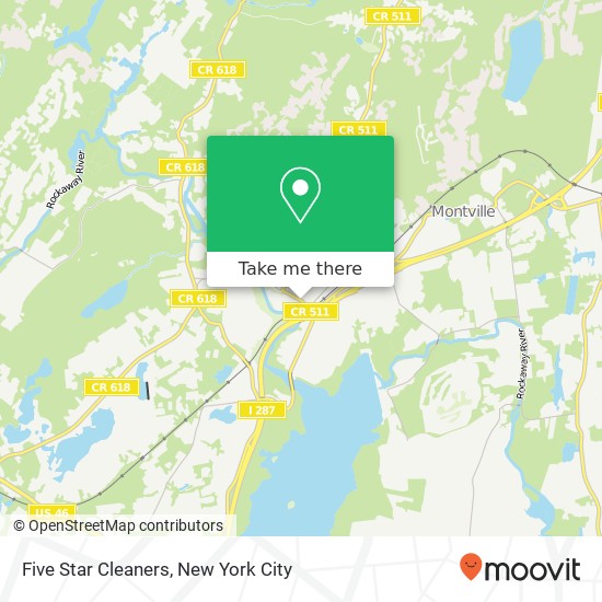 Five Star Cleaners map