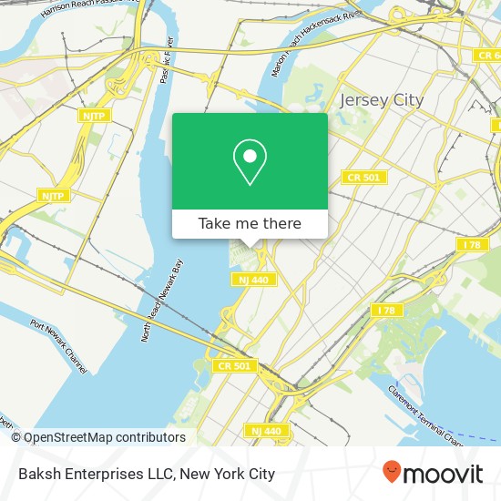 Mapa de Baksh Enterprises LLC