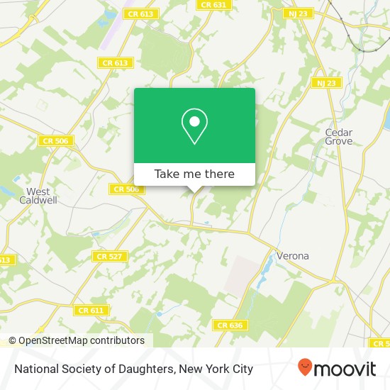 National Society of Daughters map