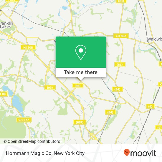 Mapa de Hornmann Magic Co