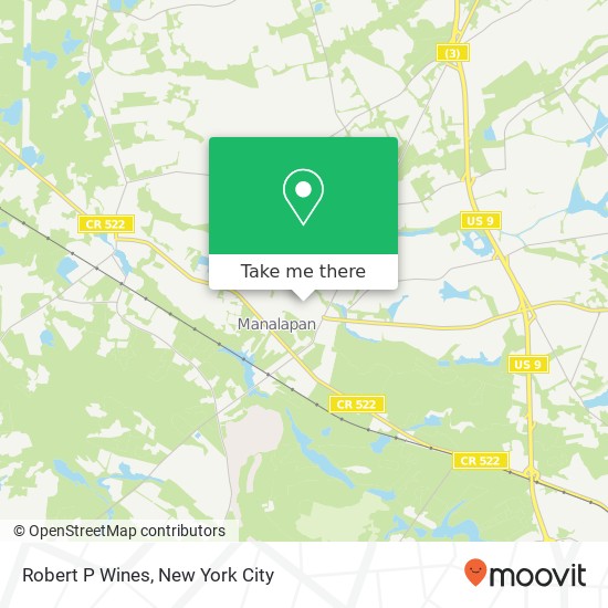 Robert P Wines map