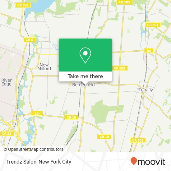 Mapa de Trendz Salon