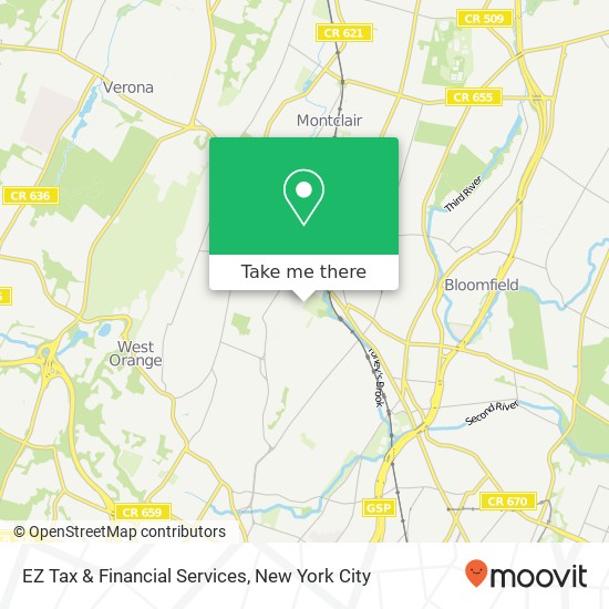 EZ Tax & Financial Services map