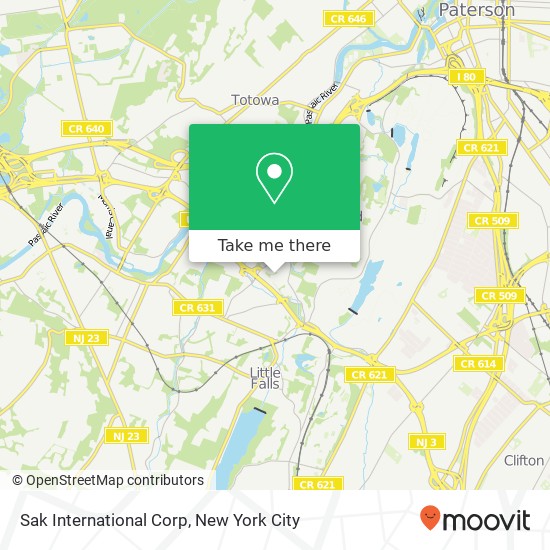 Mapa de Sak International Corp