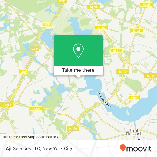 Ajt Services LLC map