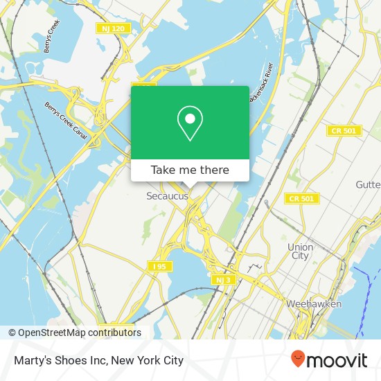 Mapa de Marty's Shoes Inc