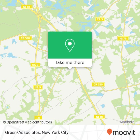 Green/Associates map