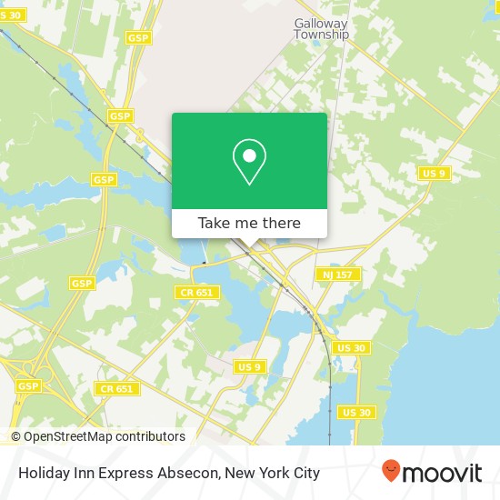 Mapa de Holiday Inn Express Absecon