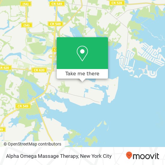 Mapa de Alpha Omega Massage Therapy