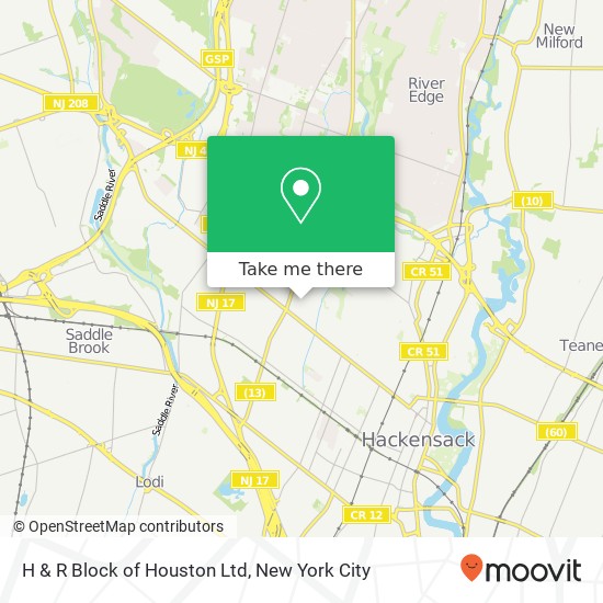 Mapa de H & R Block of Houston Ltd