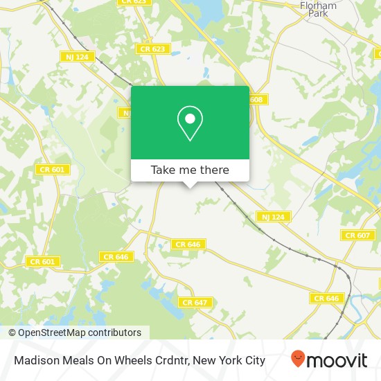 Mapa de Madison Meals On Wheels Crdntr