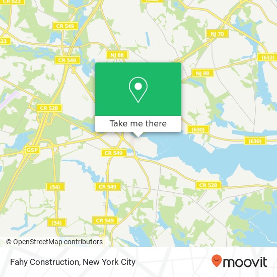 Mapa de Fahy Construction