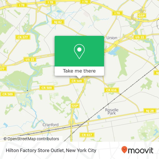 Hilton Factory Store Outlet map